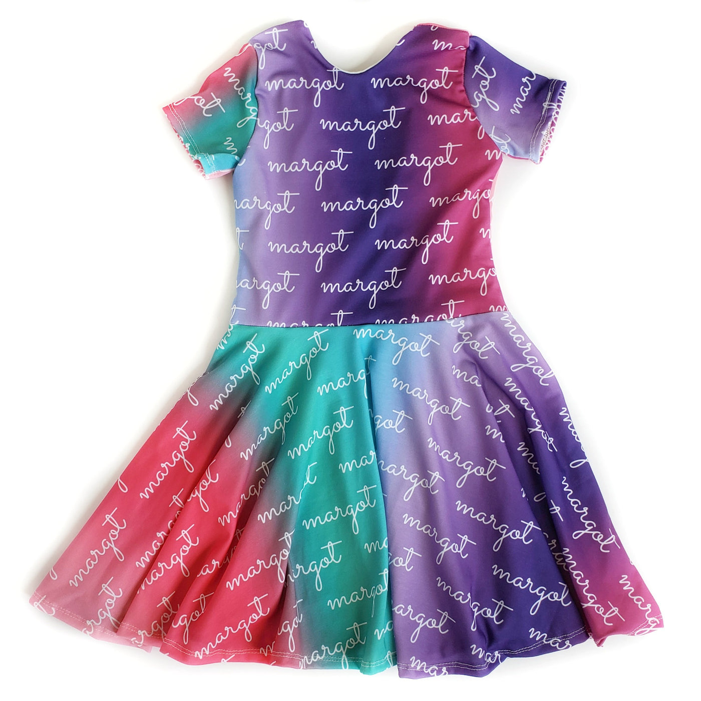 Personalized Twirl Dress - Color Background