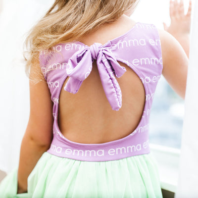 Personalized Tulle Dress - Color Background